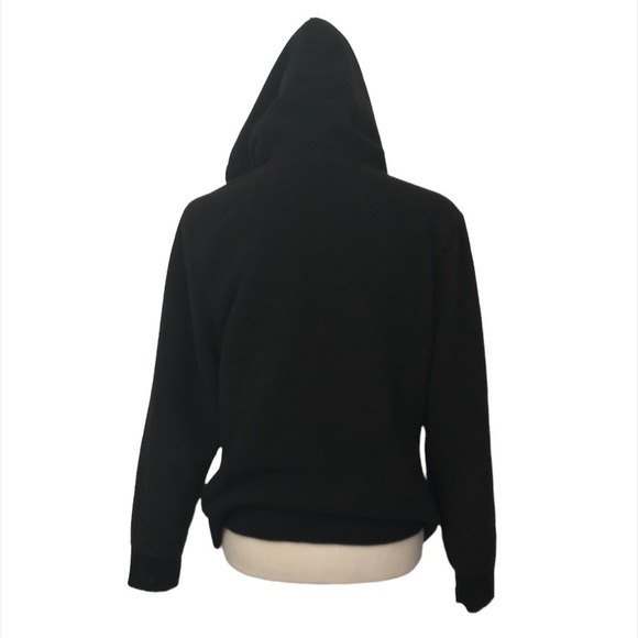 OLD NAVY Sweatshirt Women's Size Large Black Full Zip Teddy Hoodie - Picture 13 of 14